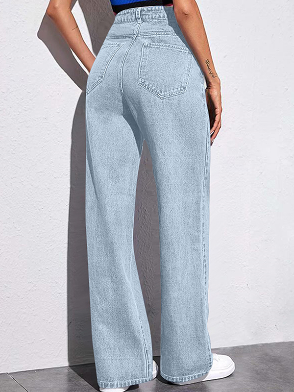 Slim Straight Versatile Boyfriend Jeans