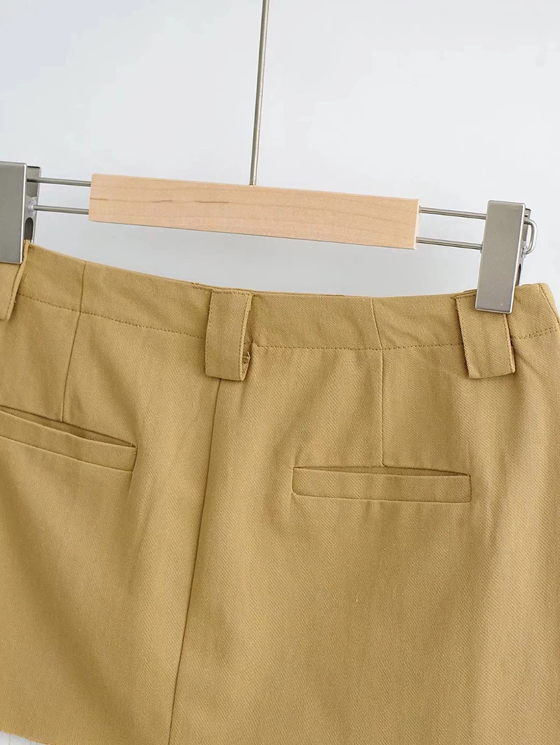 Ootddress Y2K Skirts Women Cotton Low Waist Pleated Mini Skirts 2025 Summer Harajuku Streetwear Pocket With Belts Micro Skirt