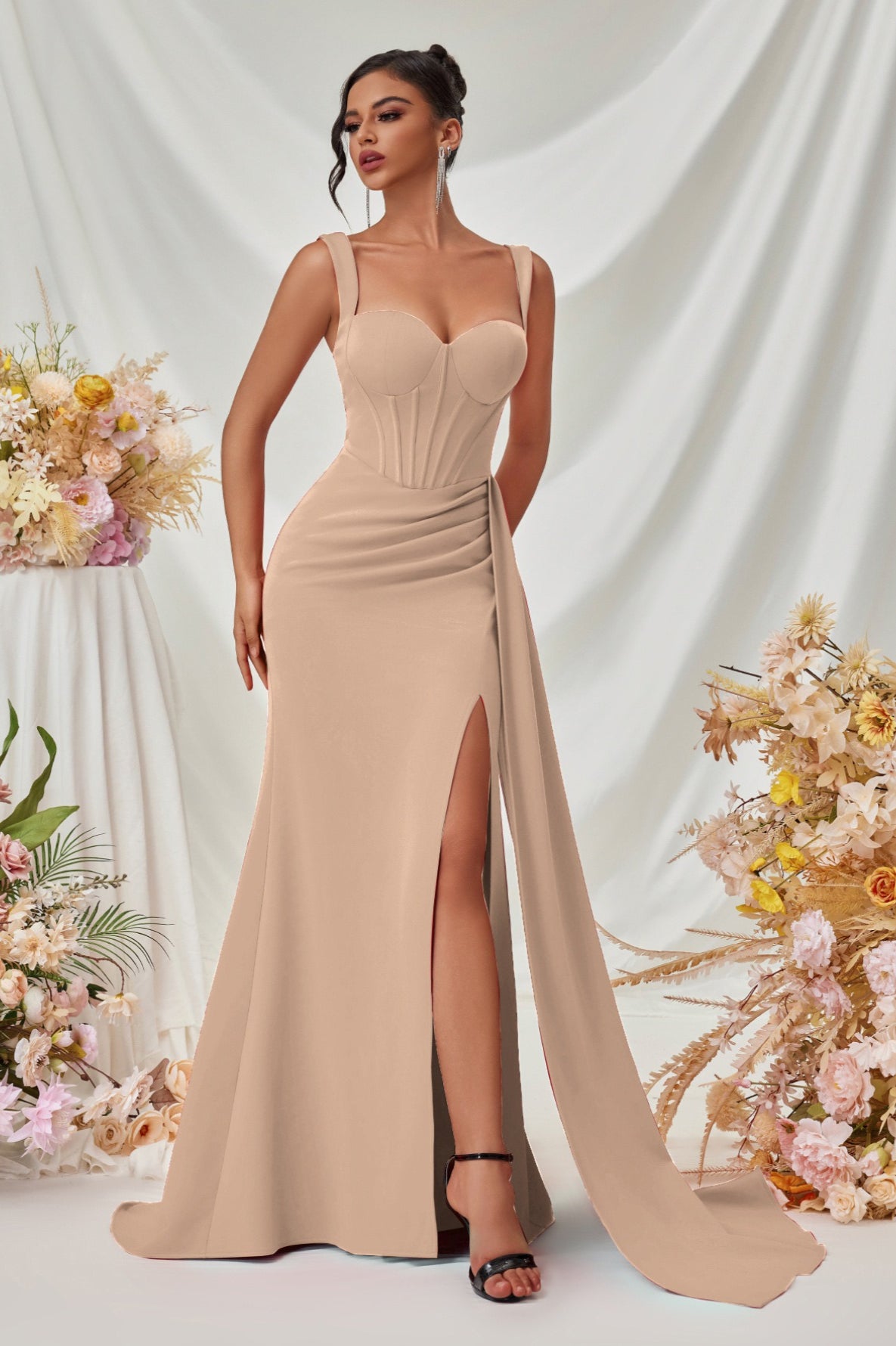 Bodycon Slit Maxi Dress