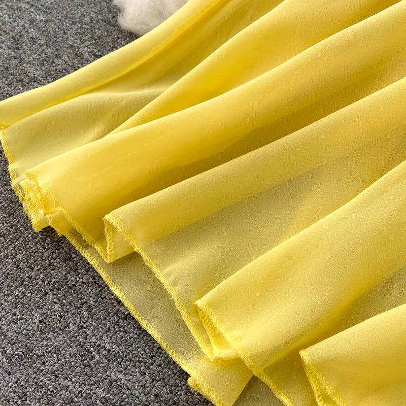 Women Chiffon Beach Dress Sexy Double Layer Ruffled Off The Shoulder Boho Dresses Ladies Sweet Slash Neck Long Dress 44 Women Chiffon Beach Dress Sexy Double Layer Ruffled Off The Shoulder Boho Dresses Ladies Sweet Slash Neck Long Dress