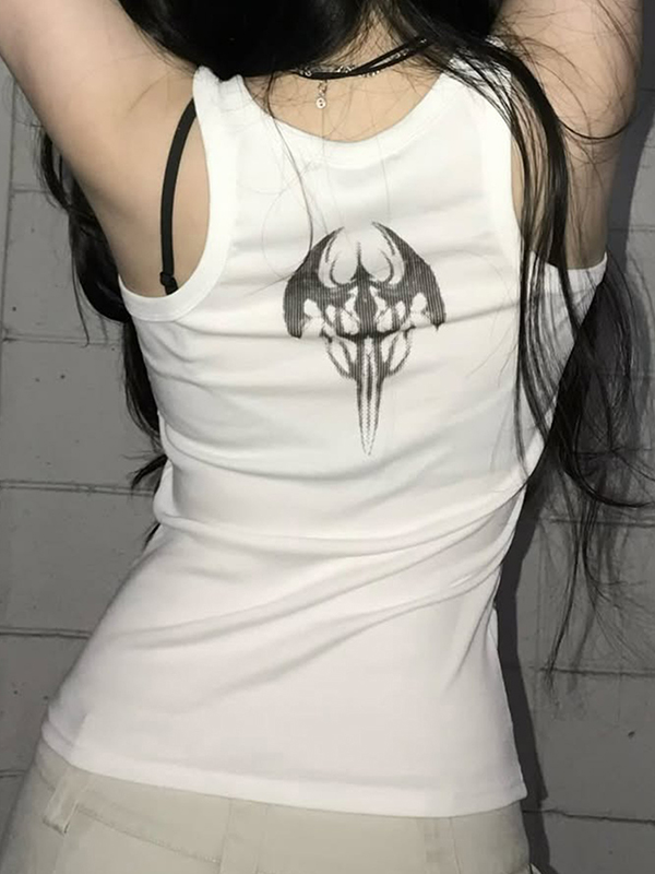 Retro Punk Rock Halter Cami Top