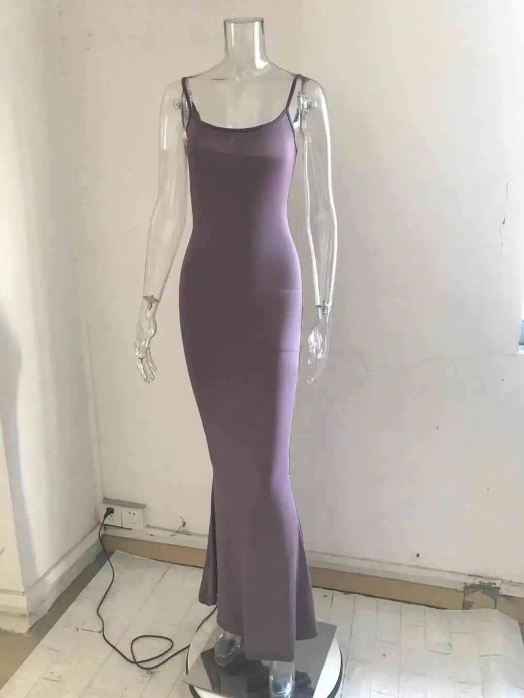 Dresses For Women 2025 Sexy Spaghetti Strap Black Long Dress Evening Y2k Sleeveless Solid Skinny Bodycon Maxi Vestidos