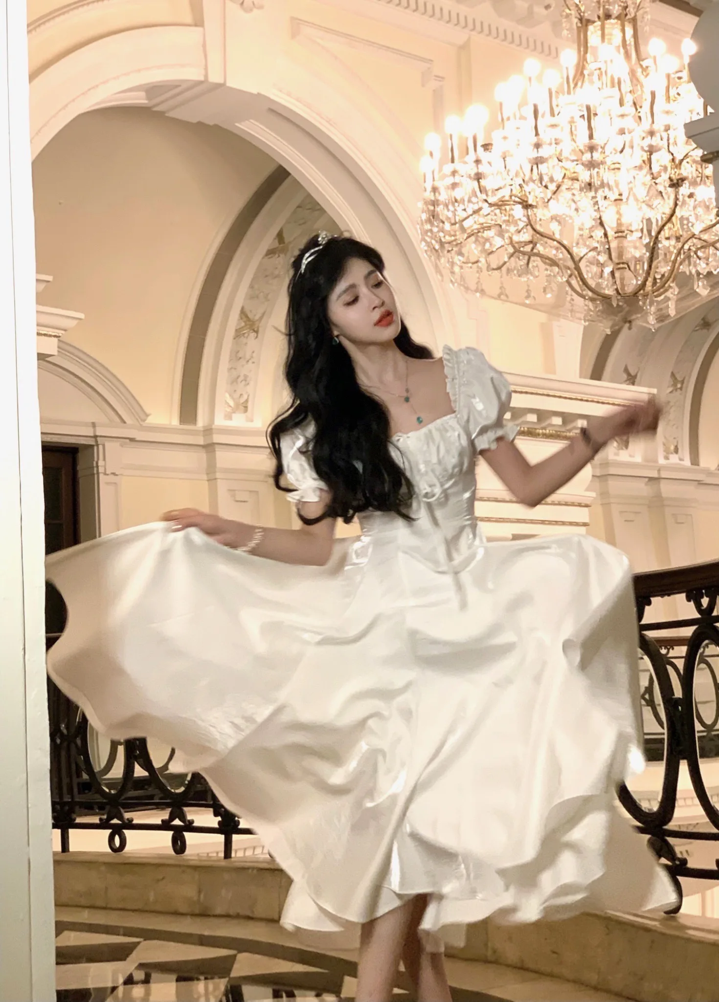 Elegant Evening Party Dress Women 2025 Spring Summer Prom Robe Vestidos Korean A-line Princess Romantic Graduation Dresses New