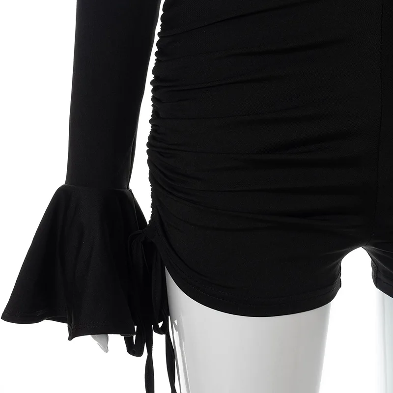 Ootddress Women's Black Deep V-Neck Jumpsuit Bodycon Rompers Sexy Long Sleeve Bodycon Slim Playsuit Overalls Skinny Female Outfits 27 Ootddress Women's Black Deep V-Neck Jumpsuit Bodycon Rompers Sexy Long Sleeve Bodycon Slim Playsuit Overalls Skinny Female Outfits