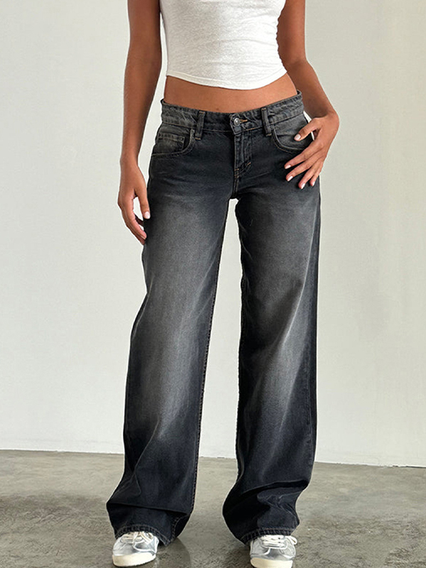 Casual Wash Boyfriend Jeans