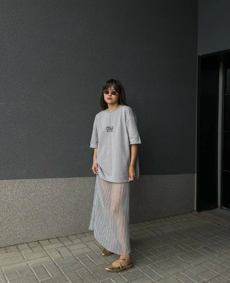 Ootddress See Through Long Skirt For Women High Waist Sexy Hollow Out Skirts Womens Club Fashion Party Hot Girls Faldas De Mujer
