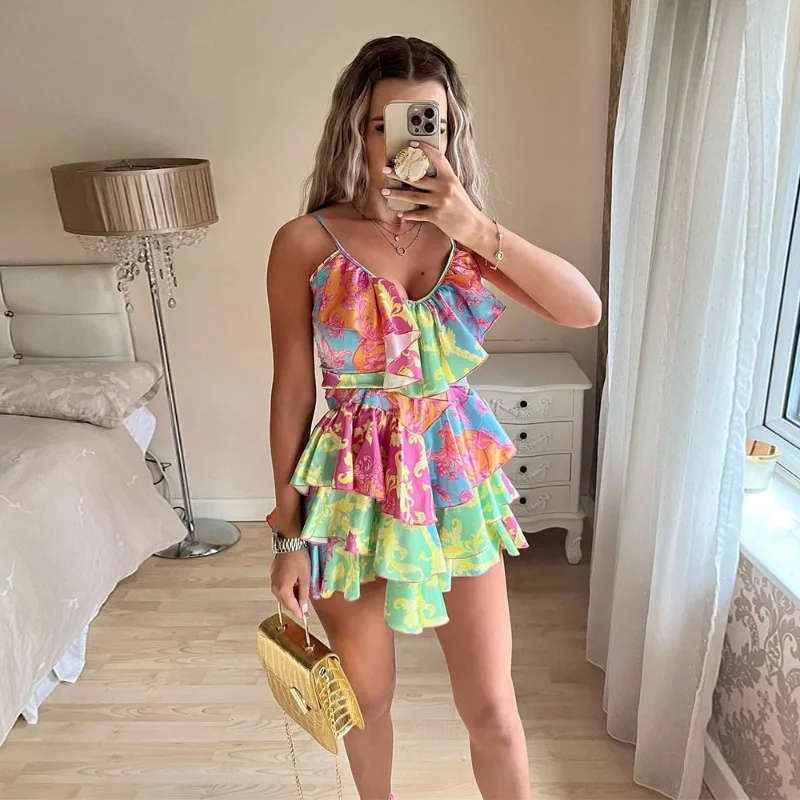 Ootddress Deep V Neck Beach Dress Women 2025 Summer Slim Pleated Ruffle Dresses Ladies Holiday Sexy Backless Maxi Dresses For Women 21 Ootddress Deep V Neck Beach Dress Women 2025 Summer Slim Pleated Ruffle Dresses Ladies Holiday Sexy Backless Maxi Dresses For Women