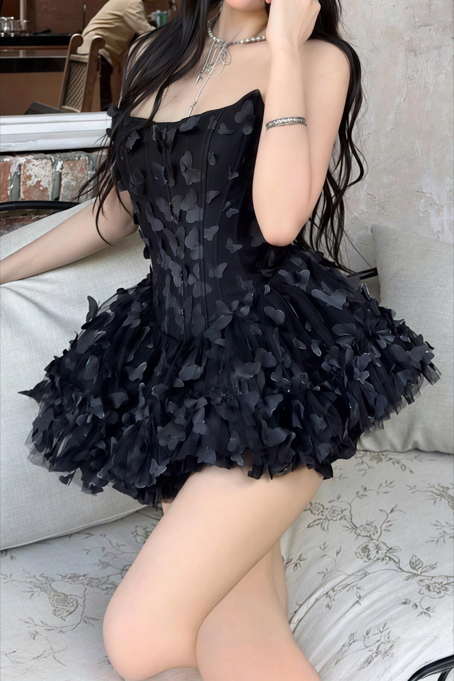 Corset Bow Bustier Mini Dress