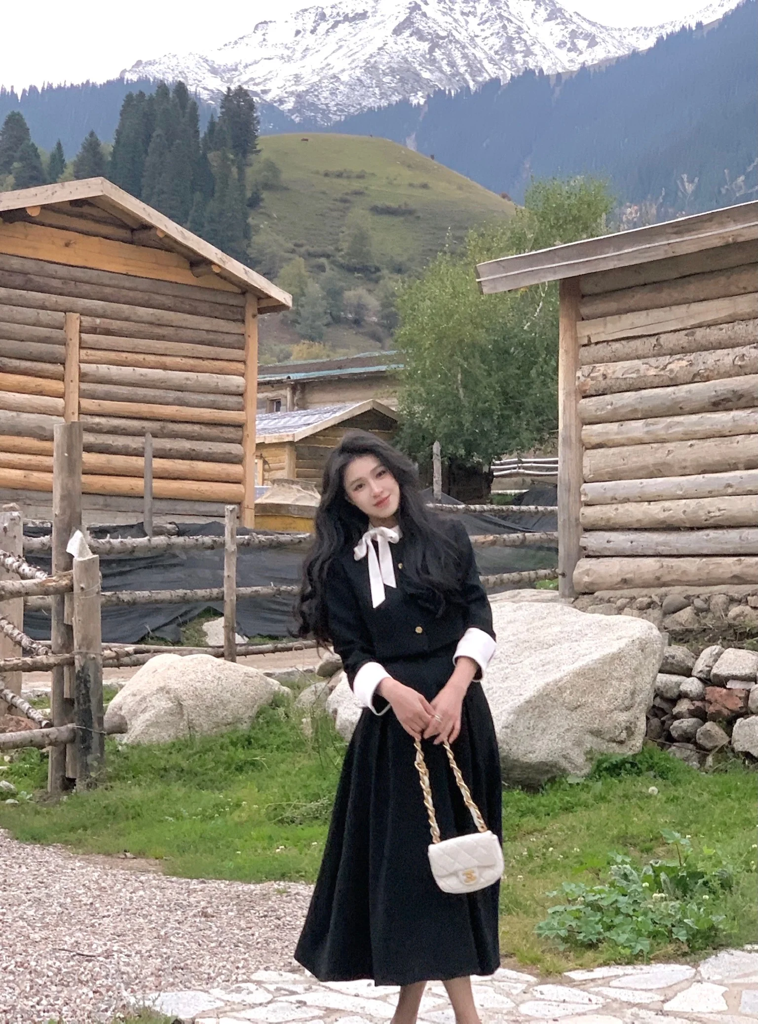 Autumn 2-piece Set Women Single Breasted Long Sleeve Cropped Jacket Pleated Long Skirt Solid High Waist Evening Party Outfits