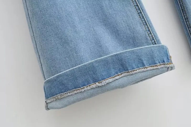 Ootddress Flare Jeans Women Summer Streetwear Bodycon Long Denim Pants 2025 Blue Elastic Fashion Y2K Trousers High Waisted Jeans