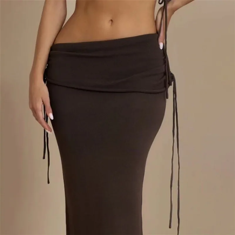 Ootddress Bandage Maxi Skirt 2 Piece Sets Womens Outfits Sexy Slim Tank Tops Lady Party Bodycon Long Elegant Dress Sets Womens 2025