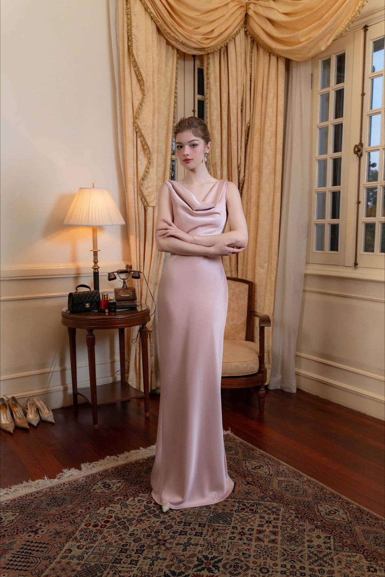 Satin Maxi Dress