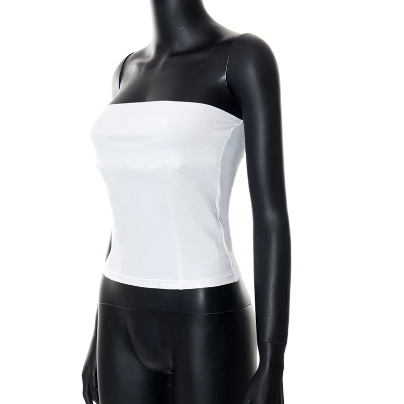 y2k Strapless Corset Tops Summer White Off Shoulder Tanks Women Sleeveless Tube Top Sexy Skinny Fit Bustier Clothes - White Off Shoulder Tube Top 8 y2k Strapless Corset Tops Summer White Off Shoulder Tanks Women Sleeveless Tube Top Sexy Skinny Fit Bustier Clothes - White Off Shoulder Tube Top