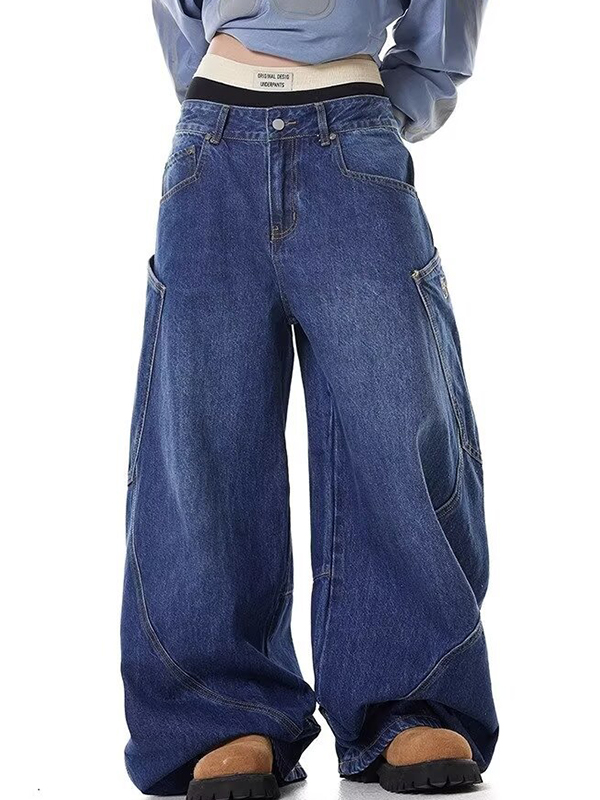 American Design Large Pocket Machete Boyfriend Jeans