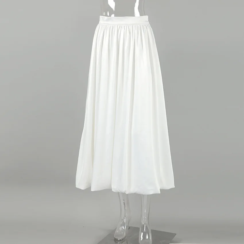 Ootddress Silk Satin White Maxi Skirt Long Ruffled Pleated Skirts Elegant Lantern Pants A-Line Silk Long Skirts For Women 2025 New 26 IMG_7494.jpg