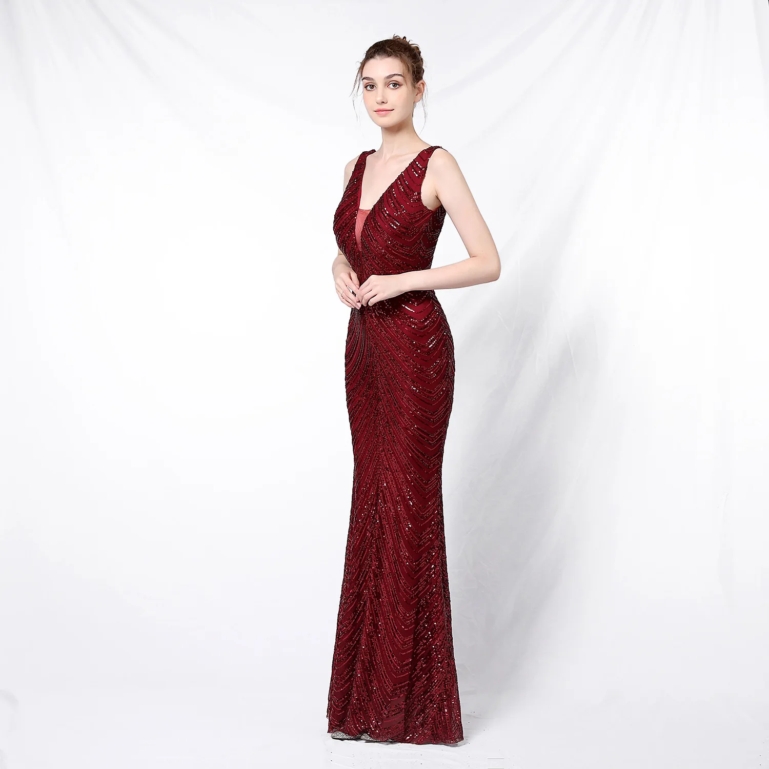 Sexy Backless Sequined Evening Dress High Waist Slim See Though Graduation Dress Solid Party Elegant Long Dresses for Women 2025 8 103A5488.jpg