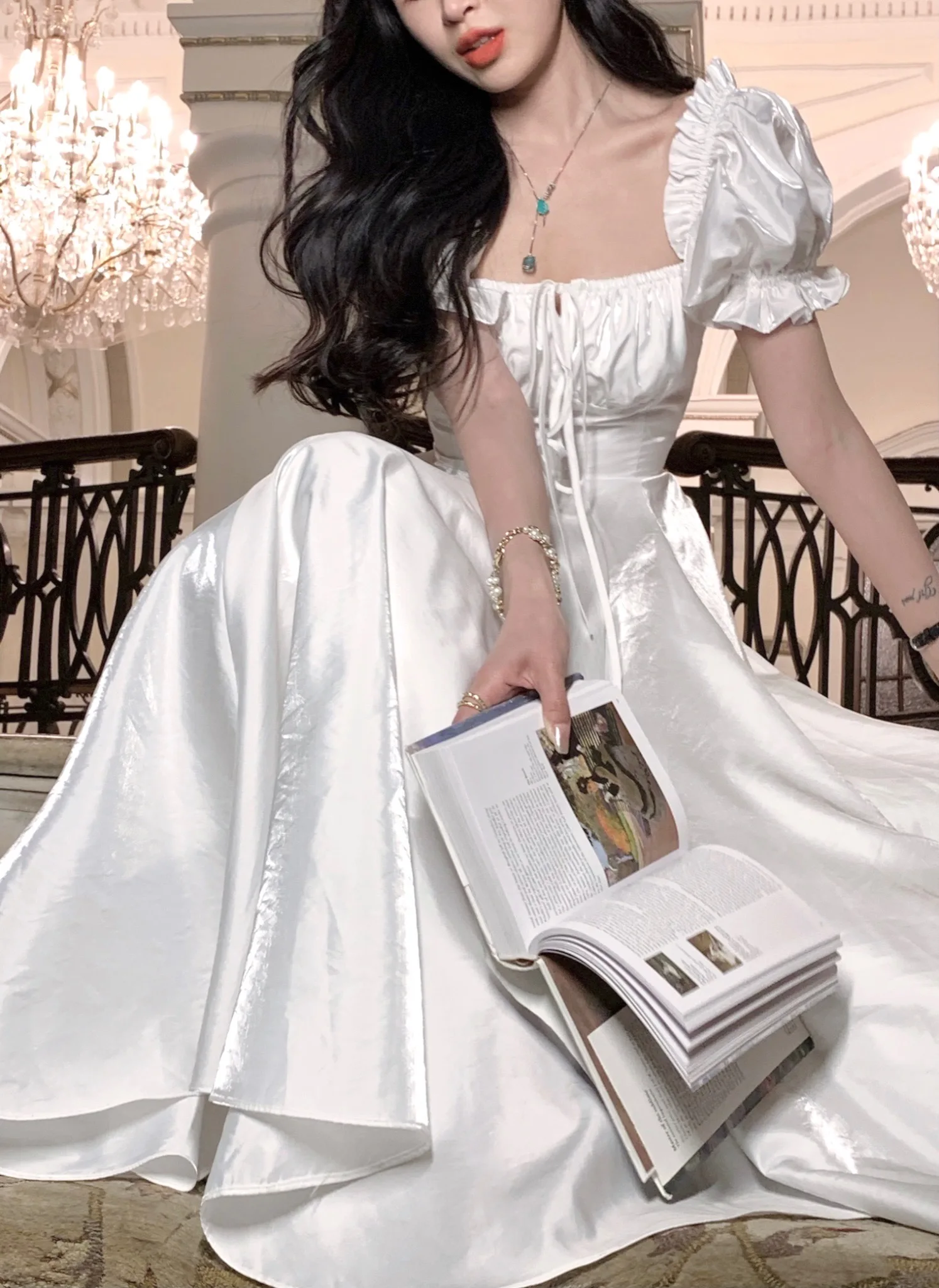 Elegant Evening Party Dress Women 2025 Spring Summer Prom Robe Vestidos Korean A-line Princess Romantic Graduation Dresses New