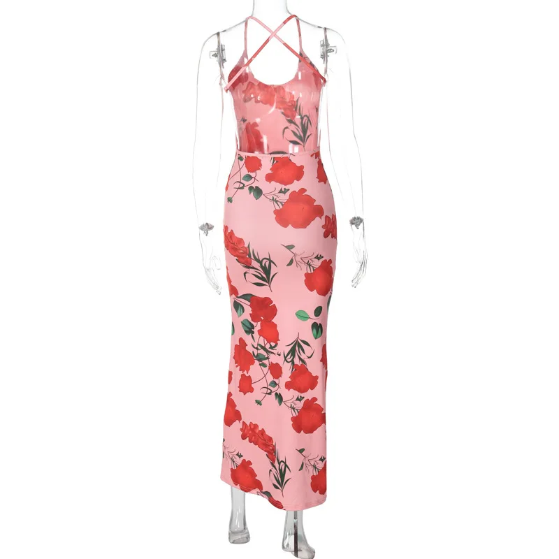 Ootddress Printed Backless Fashion Dress For Women Bandage Summer 2025 Slim Elegant Ladies Party Dress Gown Lace-Up Sexy Maxi Dress 9 Ootddress Printed Backless Fashion Dress For Women Bandage Summer 2025 Slim Elegant Ladies Party Dress Gown Lace-Up Sexy Maxi Dress