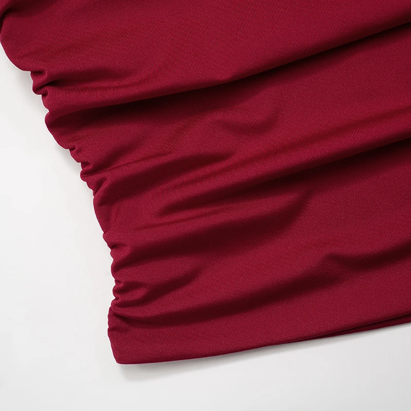 Solid Color One Shoulder Backless Tank Top T-Shirt Candy Color Sleeveless Slim Top