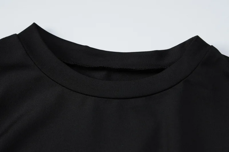 Ootddress Black Patchwork Slim Dress For Women Long Sleeve Fashion Contrast Bodycon Elegant Party Dress Ladies Casual Maxi Dress