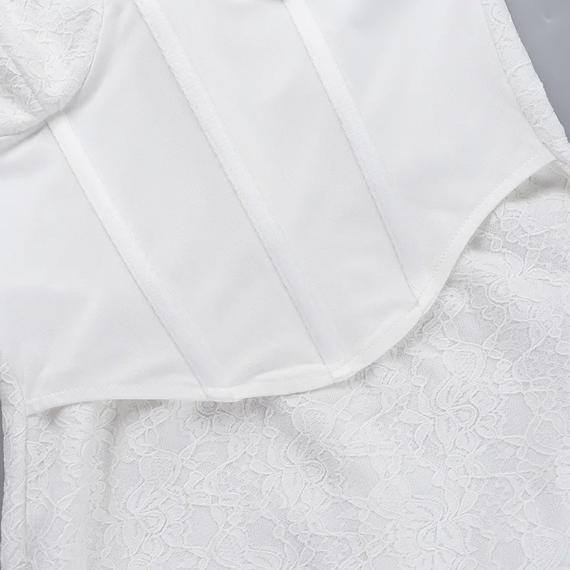 Ootddress Strapless Backless Sexy Mini Dress For Women Fashion Lace Off-shoulder Sleeveless Bodycon Club Party Dress Clubwear