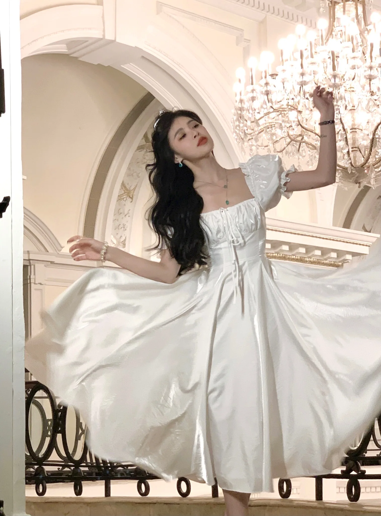Elegant Evening Party Dress Women 2025 Spring Summer Prom Robe Vestidos Korean A-line Princess Romantic Graduation Dresses New