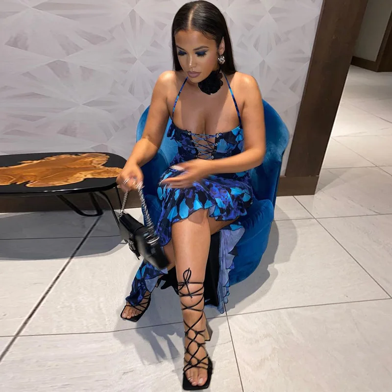 Irregular Sexy Hollow Backless Dresses Women Fashionable High Waist Slit Printed Long Dress Elegant Sleeveless Evening Dresses 16 Irregular Sexy Hollow Backless Dresses Women Fashionable High Waist Slit Printed Long Dress Elegant Sleeveless Evening Dresses