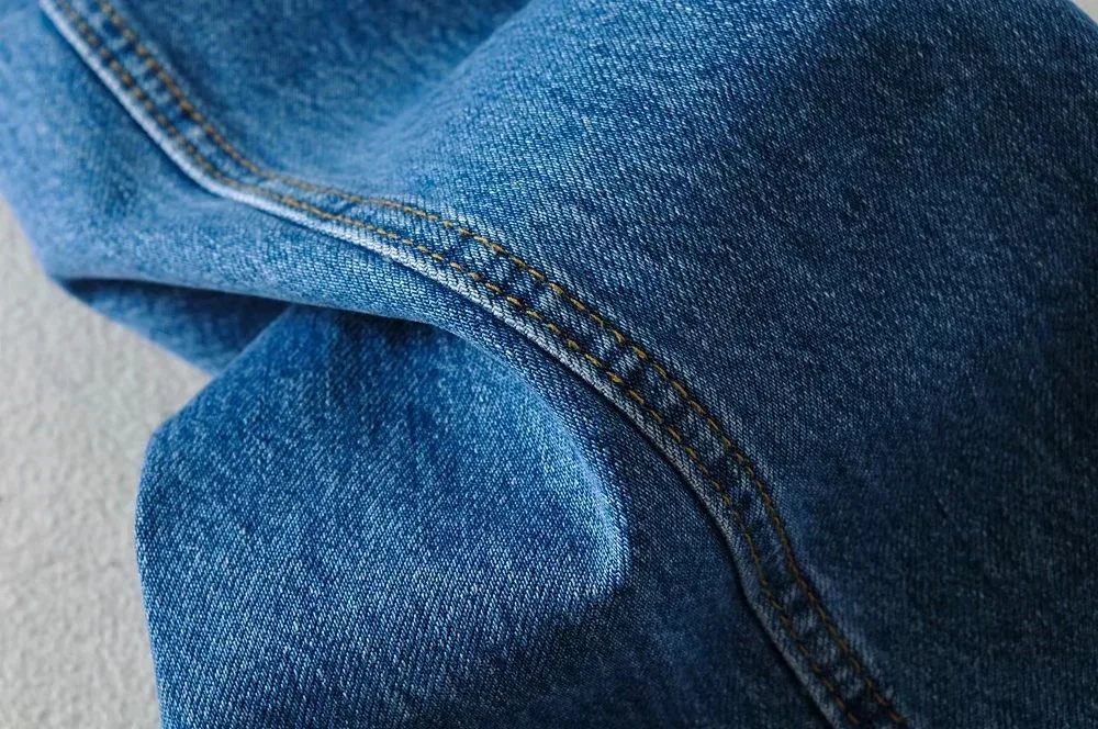 Ootddress 2025 Fashion Women's Jeans Bottom Casual Straight Leg Baggy Jeans Fall Boyfriend Long Trousers High Waist Denim Pants