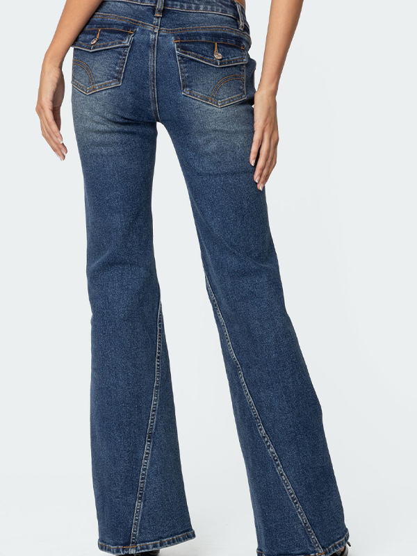 Low Rise Flare Jeans