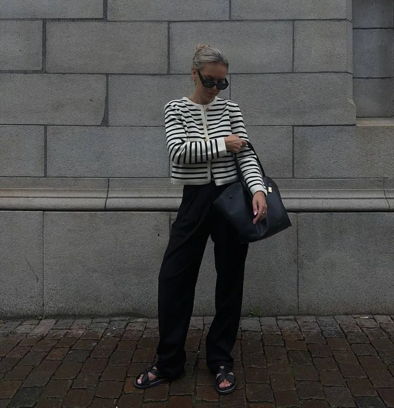 Ootddress Knitted Shorts 2 Piece Sets Womens Outfits Casual Loose Cardigan Sweater Woman Winter Street High Waist Short Suits Women