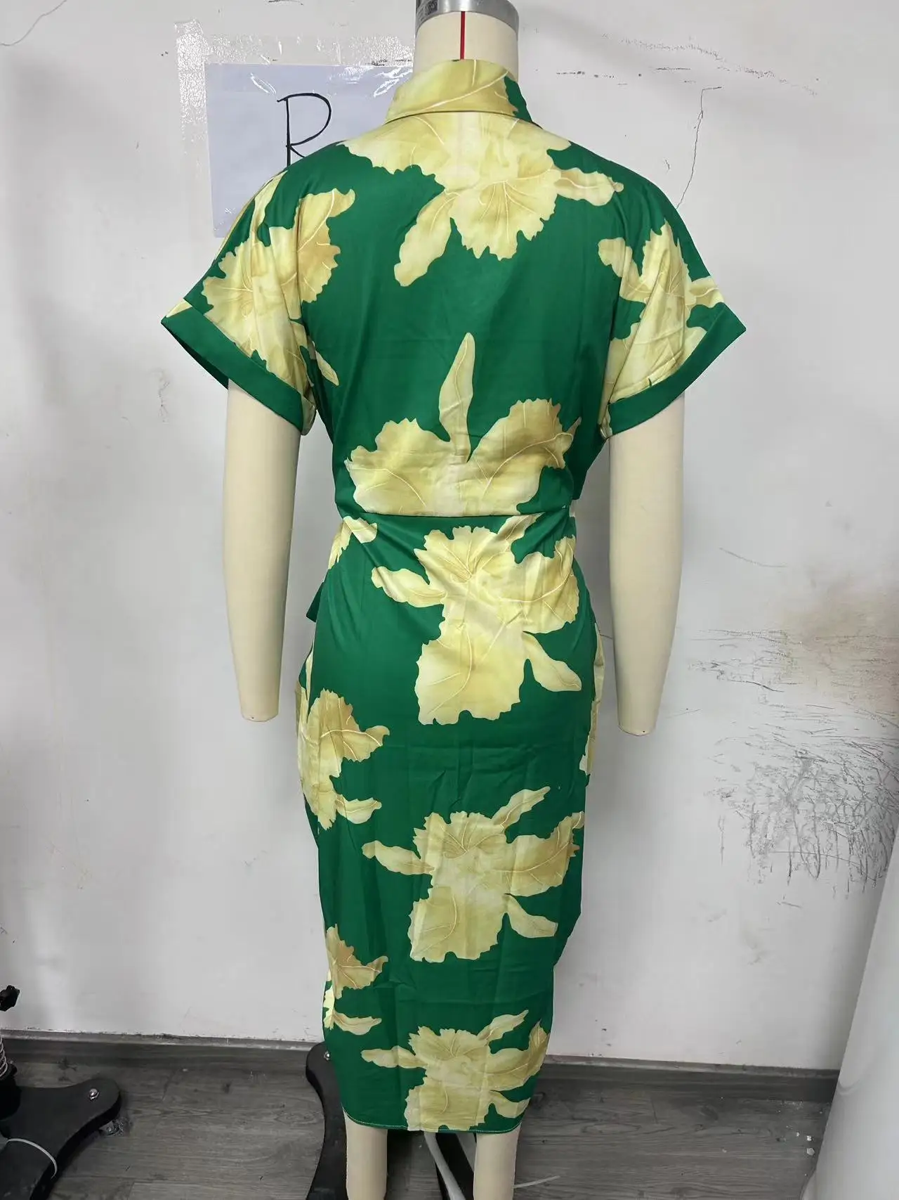 Print Slim Shirts Dresses Women Lapel Short Sleeves Leace-up Single Breasted Irregular Folds Shirt Dress Lady Commuting Vestidos 8 Print Slim Shirts Dresses Women Lapel Short Sleeves Leace-up Single Breasted Irregular Folds Shirt Dress Lady Commuting Vestidos