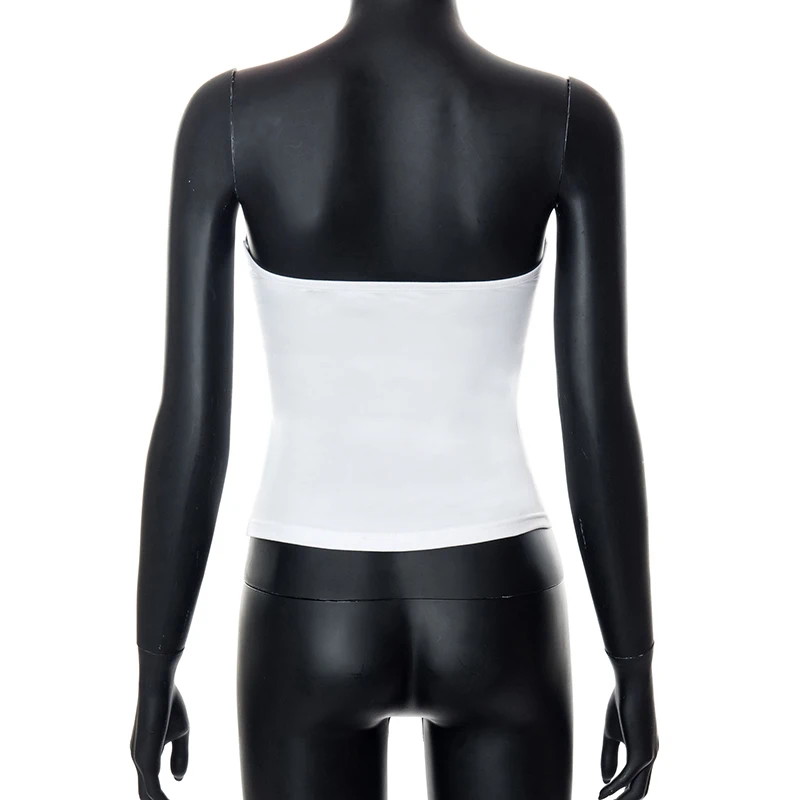 y2k Strapless Corset Tops Summer White Off Shoulder Tanks Women Sleeveless Tube Top Sexy Skinny Fit Bustier Clothes - White Off Shoulder Tube Top 9 y2k Strapless Corset Tops Summer White Off Shoulder Tanks Women Sleeveless Tube Top Sexy Skinny Fit Bustier Clothes - White Off Shoulder Tube Top