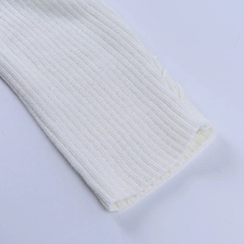 Ootddress White Women Sweater Shrugs Cropped Top Full Lantern Sleeve Knitwear Pullover Sexy Summer High Street Outwear 2025 Spring 20 Ootddress White Women Sweater Shrugs Cropped Top Full Lantern Sleeve Knitwear Pullover Sexy Summer High Street Outwear 2025 Spring