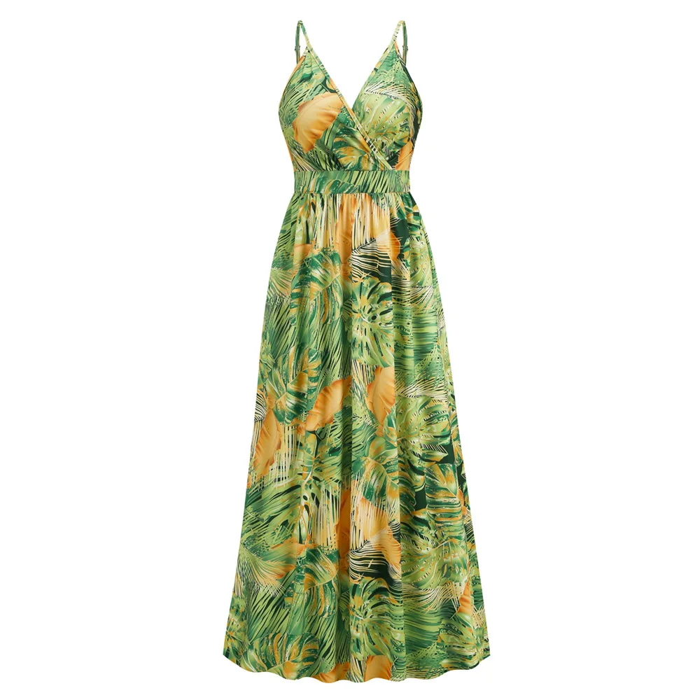 Bohemian Style Print Spaghetti Strap Dresses Women Sexy V-neck Backless Beach Vacation Long Dress Female Vestido 2025 Summer New 46 LQ479-lv-(5).jpg