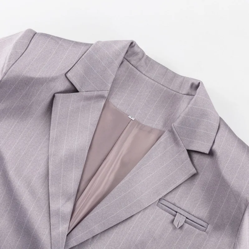 Ootddress Oversized Blazer Suits For Women Loose Slit High Waist Skirts Femme New Street Casual Blazers 2 Piece Sets Womens Outfits