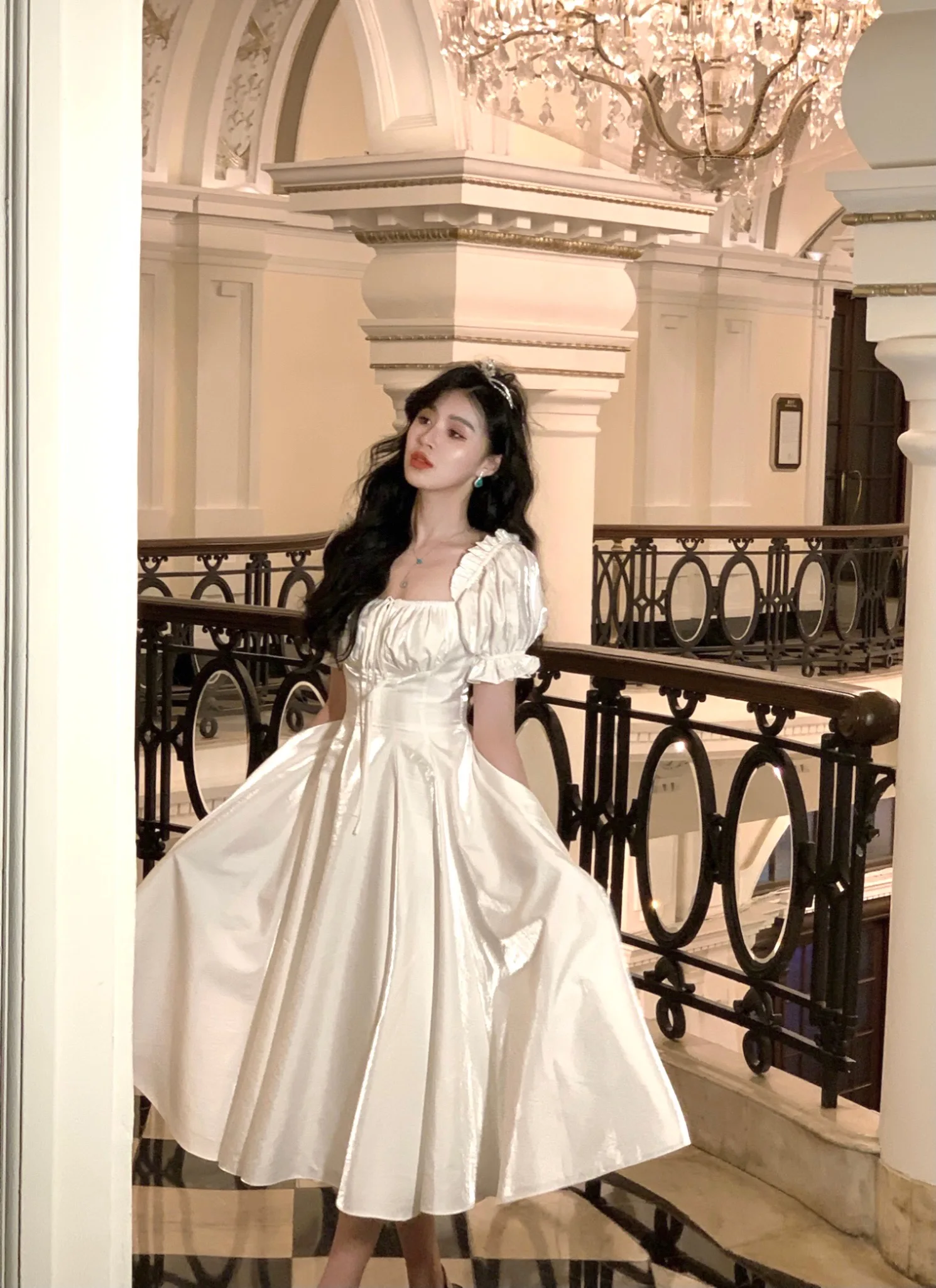 Elegant Evening Party Dress Women 2025 Spring Summer Prom Robe Vestidos Korean A-line Princess Romantic Graduation Dresses New