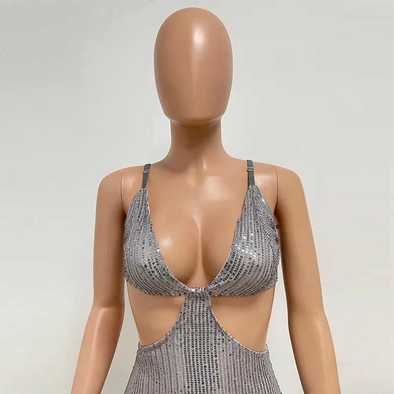 Sexy Hollow High Waist Slit Evening Dress Fashion Sequined Backless Sleeveless Elegant Party Dresses Solid Long Graduation Dress 85 Sexy Hollow High Waist Slit Evening Dress Fashion Sequined Backless Sleeveless Elegant Party Dresses Solid Long Graduation Dress