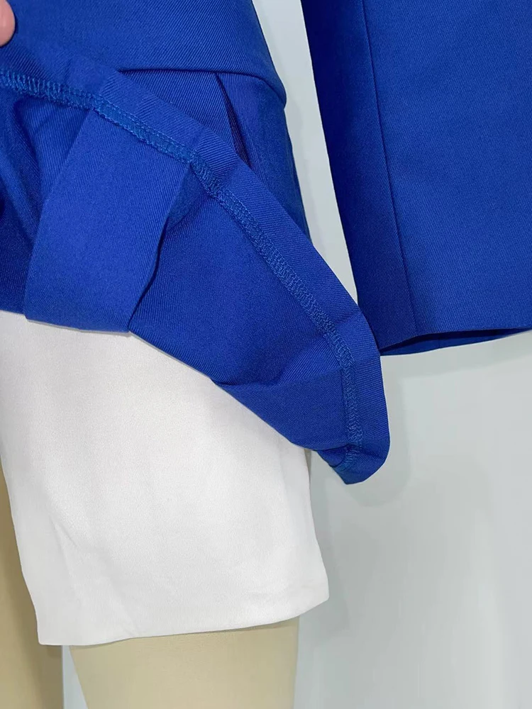 Ootddress 2025 Fall Women Blazer Suit Two Piece Sets Turn-down Collar Blazers Tops And Pleated Skirts Femme High Street Y2K Outfits