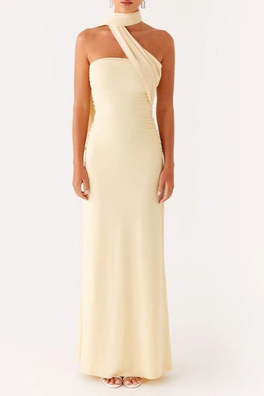 Tie Dye Mesh Spaghetti Strap Maxi Dress