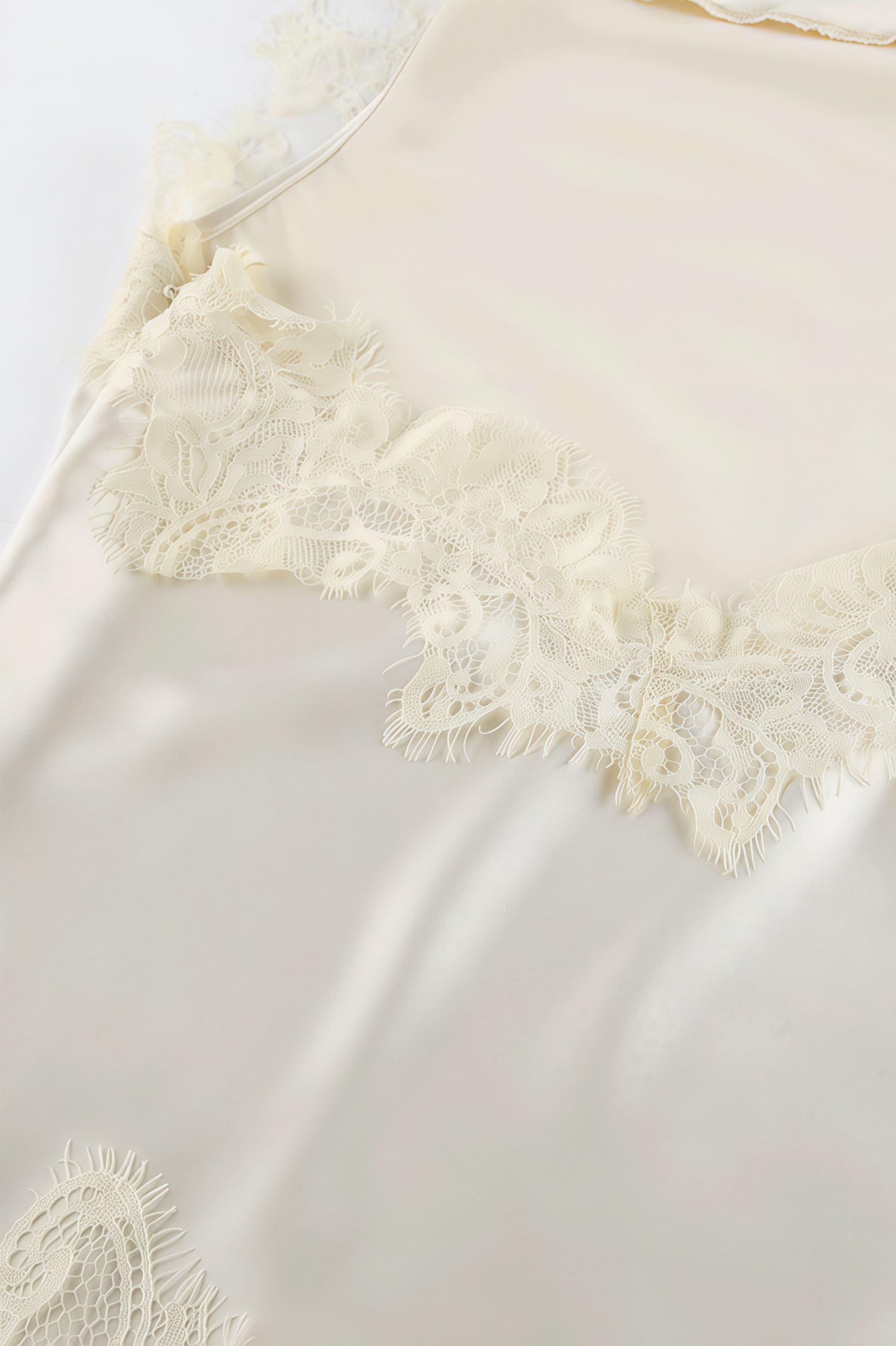 Lace Trim Cowl Neck Halter Satin Cami Top and Mini Skirt Set