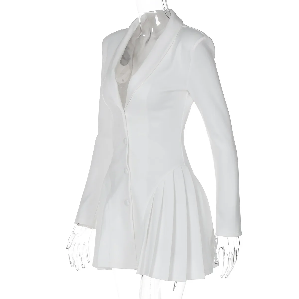 Ootddress V-Neck Sexy Suit Mini Dress Female Patchwork Cardigan Fashion Commute Clothes Slim High Waist Elegant Party Dress Women's 20 Ootddress V-Neck Sexy Suit Mini Dress Female Patchwork Cardigan Fashion Commute Clothes Slim High Waist Elegant Party Dress Women's