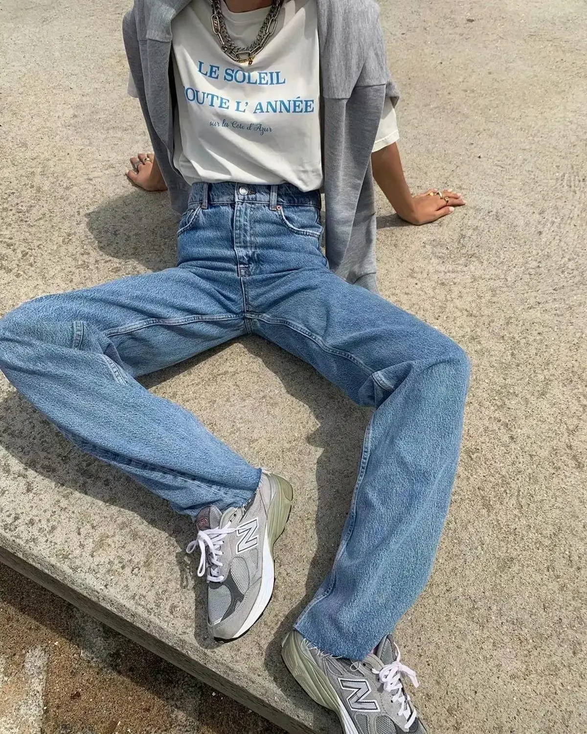 Ootddress 2025 Fashion Women's Jeans Bottom Casual Straight Leg Baggy Jeans Fall Boyfriend Long Trousers High Waist Denim Pants
