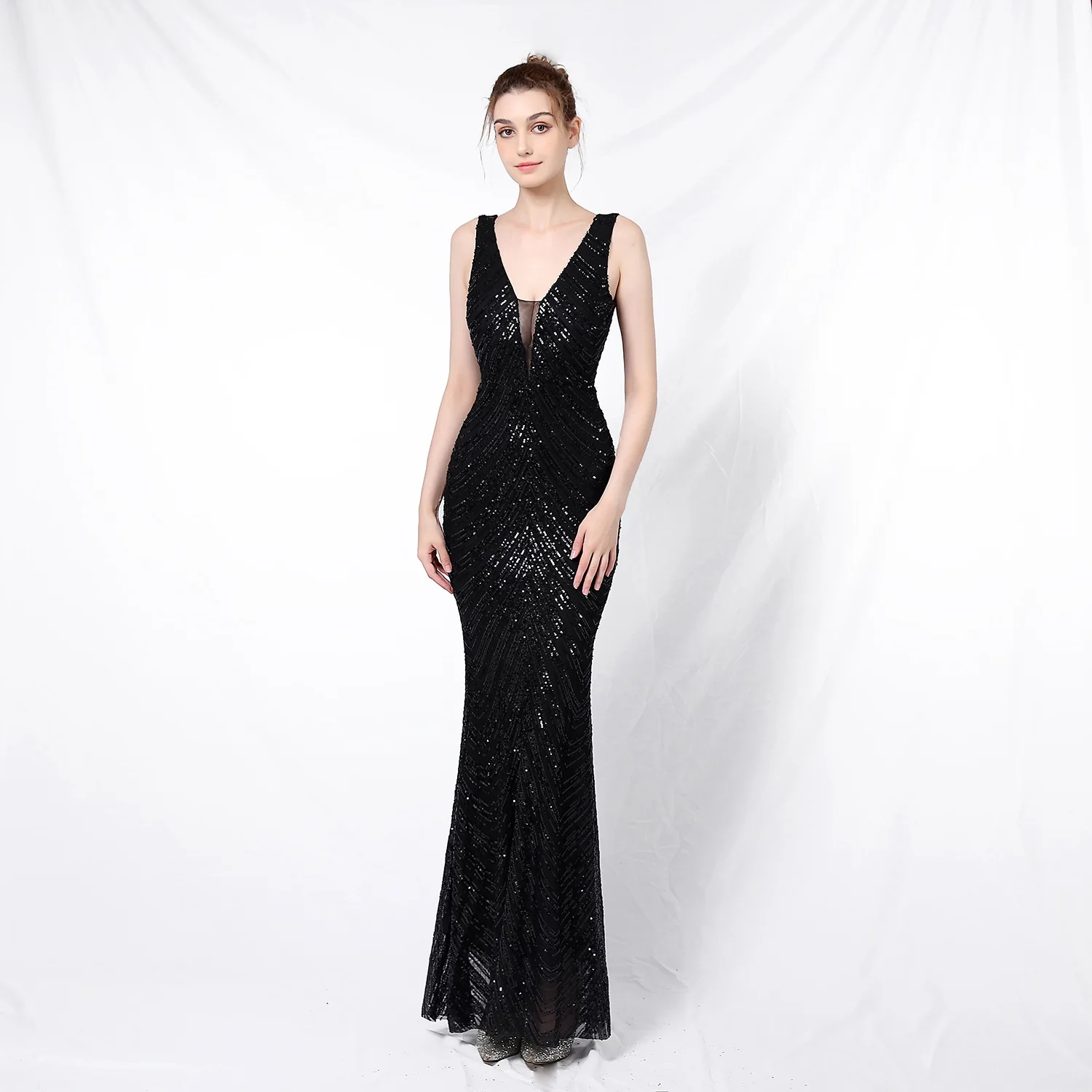 Sexy Backless Sequined Evening Dress High Waist Slim See Though Graduation Dress Solid Party Elegant Long Dresses for Women 2025 15 103A5537.jpg