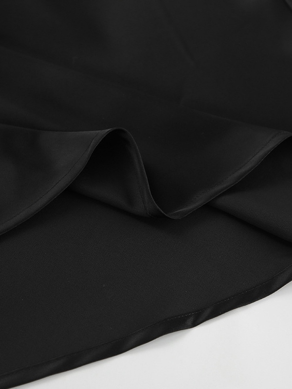 French Satin Drape Skirt