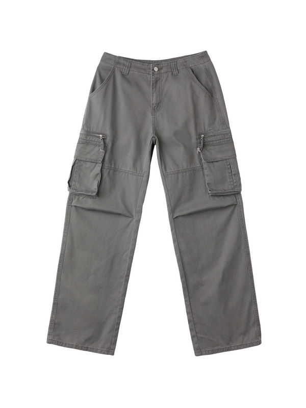 Washed Vintage Baggy Cargo Jeans