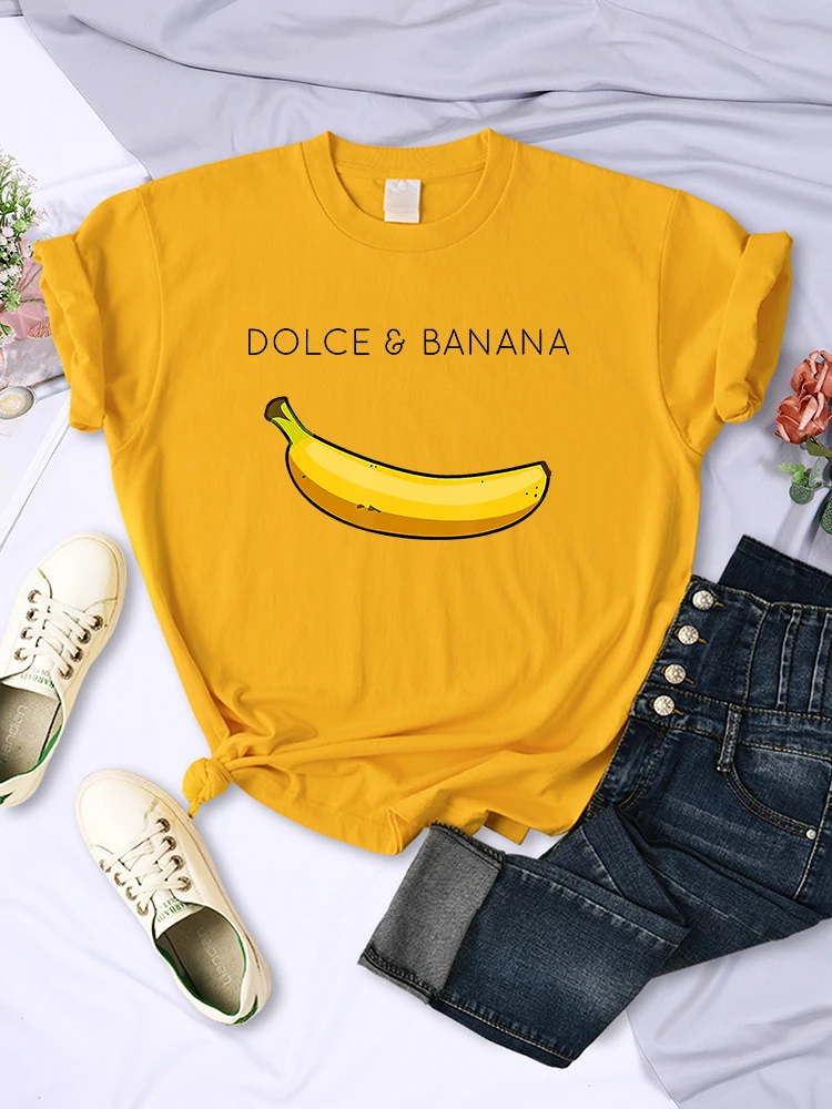 Dolce Banana Anime Printed T Shirts Womens Creativity Breathable Tshirts Fashion O-Neck Shirts Cartoons Brand Female Tops 11 Dolce Banana Anime Printed T Shirts Womens Creativity Breathable Tshirts Fashion O-Neck Shirts Cartoons Brand Female Tops