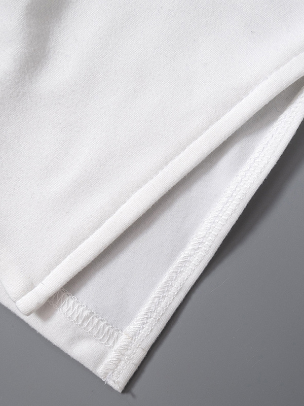 Square Neck Long Sleeve Slit Long Sleeve Tee