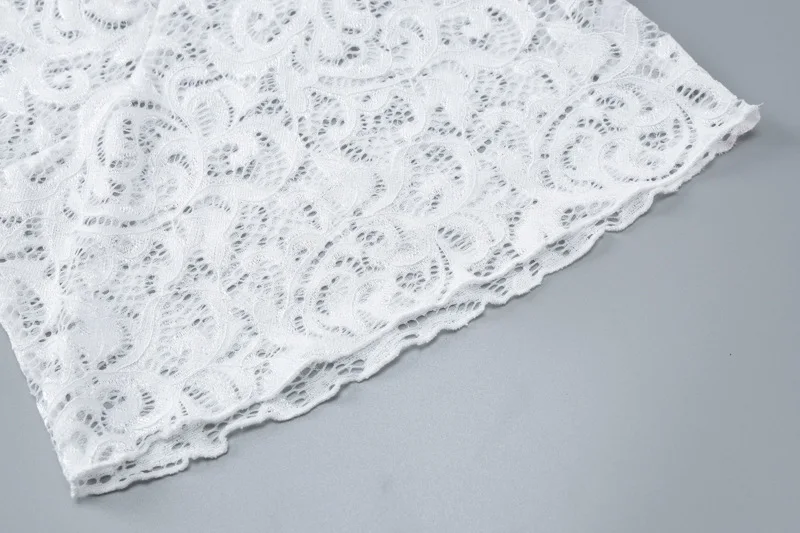 Ootddress Lace See-Through Sexy Y2k Top T-shirt Women V-Neck Patchwork Hollow Out Fashion Cropped Top Night Club Clothes Crop top