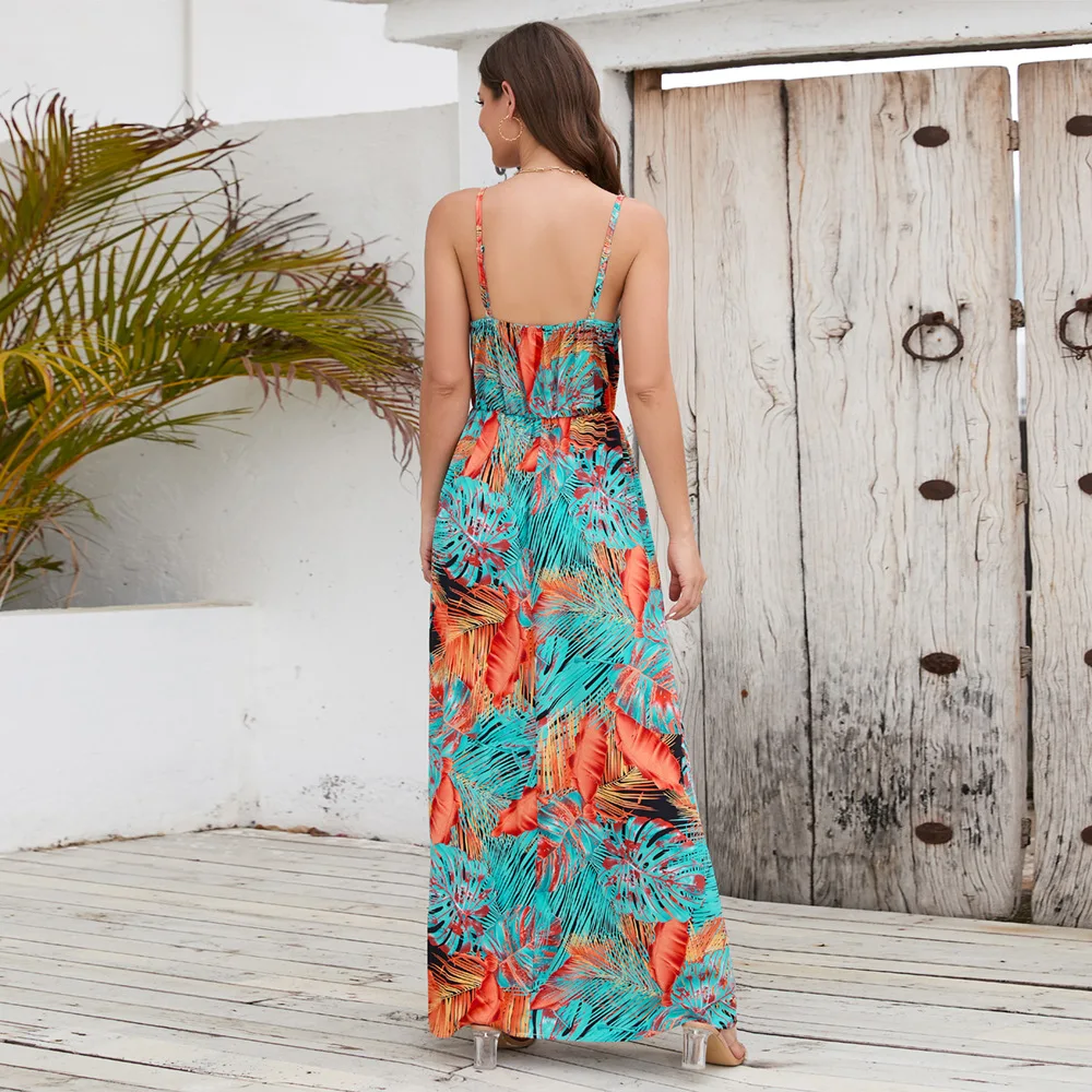 Bohemian Style Print Spaghetti Strap Dresses Women Sexy V-neck Backless Beach Vacation Long Dress Female Vestido 2025 Summer New 52 LQ479-ju-(4).jpg