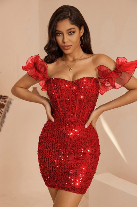 Sequin Mini Dress